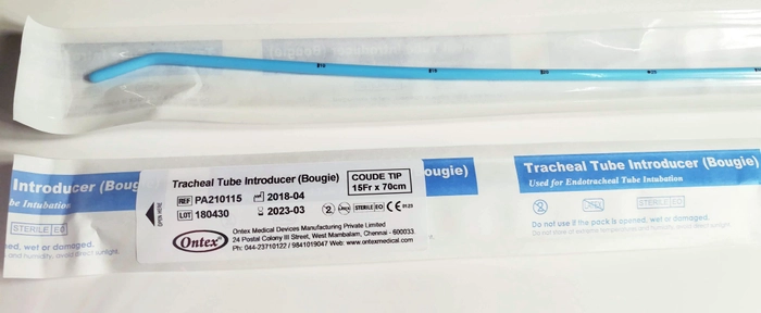 Endotracheal tube introducer (bougie)